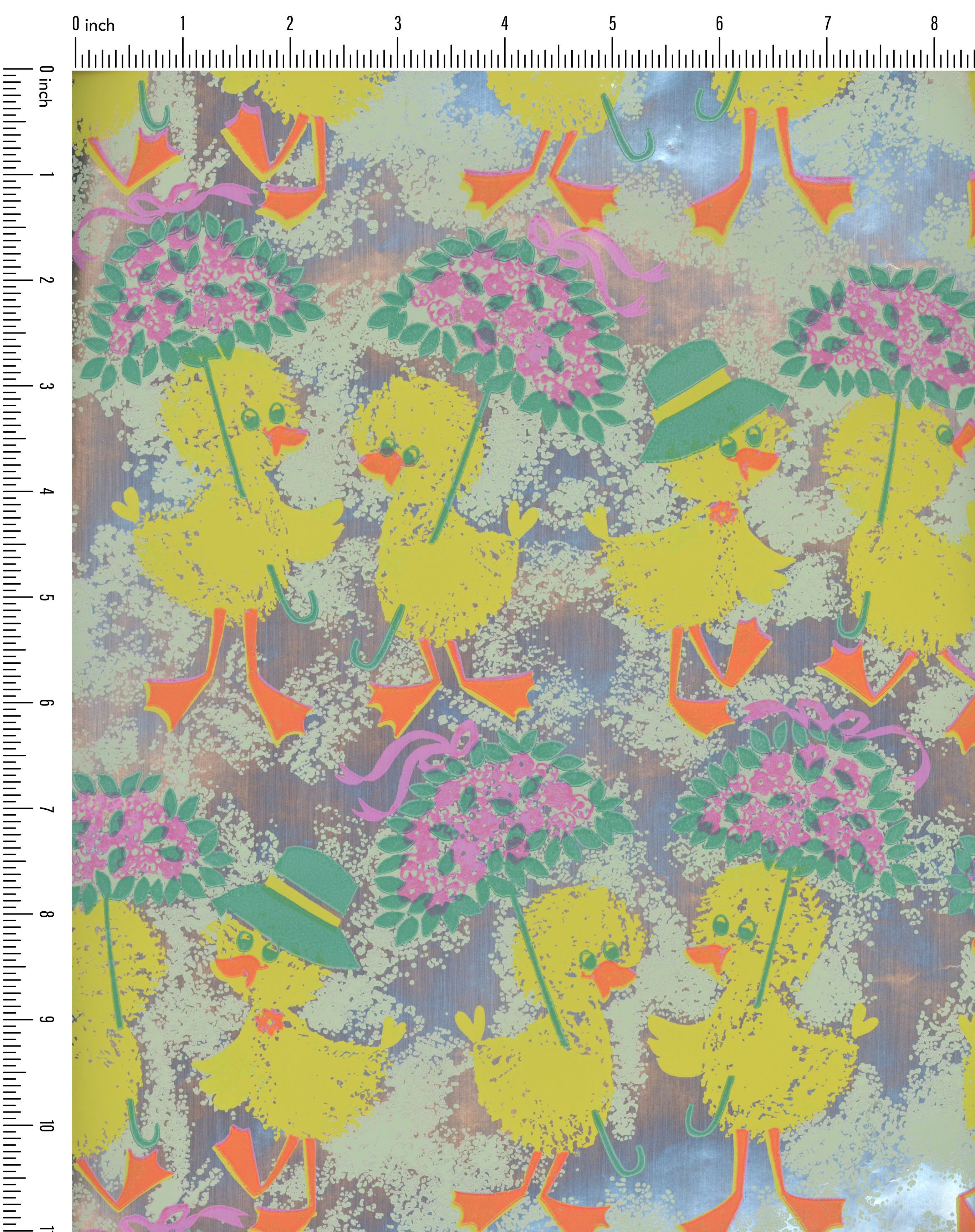 Ducky Baby Shower Vintage Paper